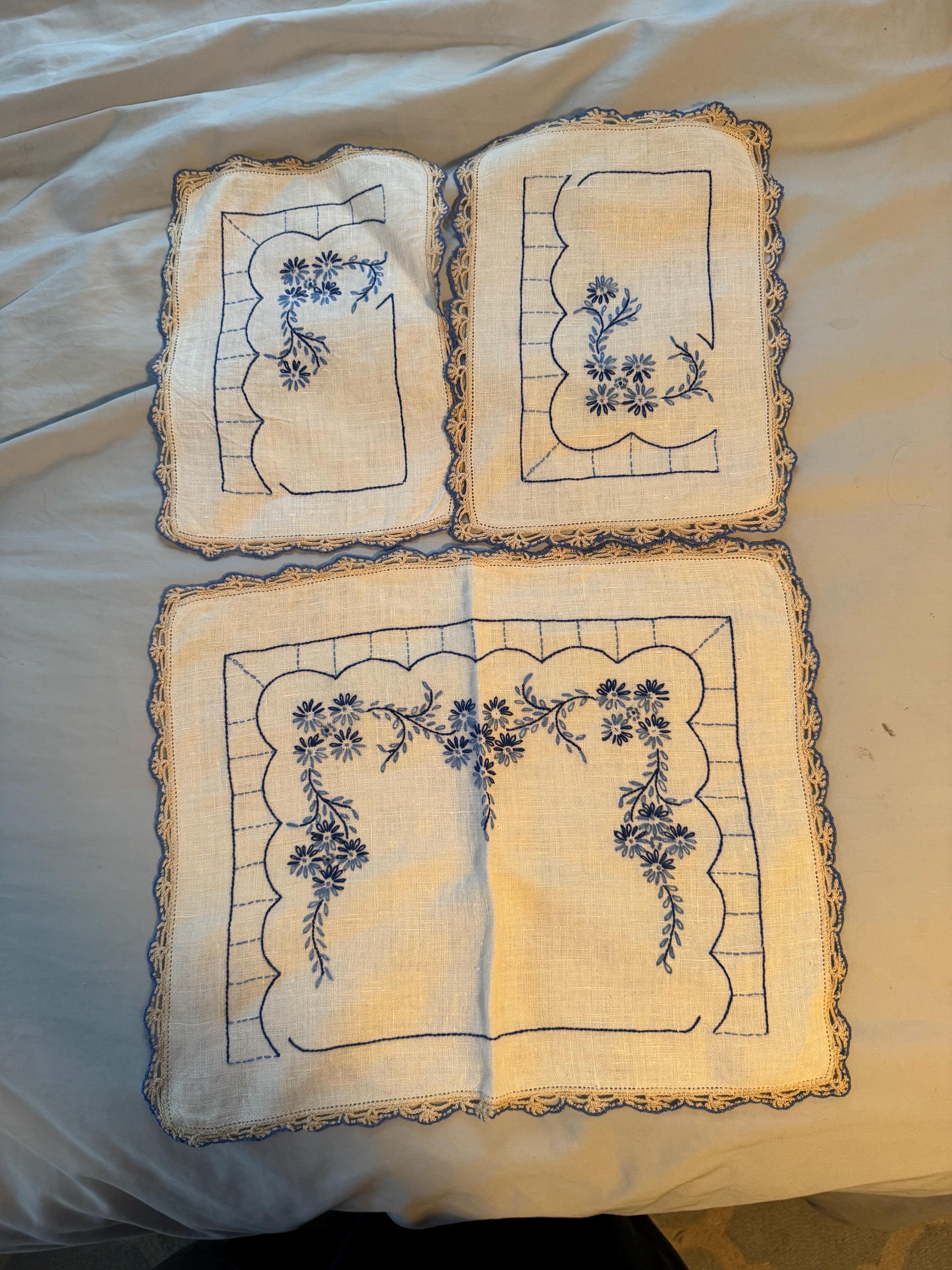 Lace Dresser Scarf Set - Etsy Lace Dresser Scarf Set - Etsy