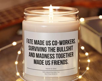 Co-worker Gift Candle  - Funny Candle for Coworker | Office Gift for Work Friend | Coworker Appreciation Gift