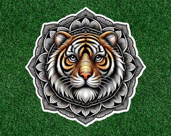 Bengal Tiger 100% waterproof vinyl sticker decal - many sizes available