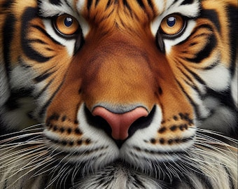 Beautiful Bengal Tiger 100% waterproof vinyl sticker decal - many sizes available