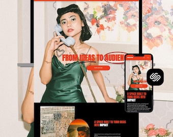 Squarespace Website Template Business Website Design Kit Digital Bundle Professional Site Blog Template Course Page Layout Package