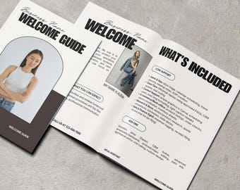 Virtual Assistant Template Client Onboarding Kit Canva Business Welcome Guide Service Workflow System Freelancer Done for You Ready Made