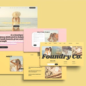 Squarespace-websitesjabloon Zakelijk websiteontwerppakket Digitale branding Social media Marketingbureau Website-oplossing Small Business