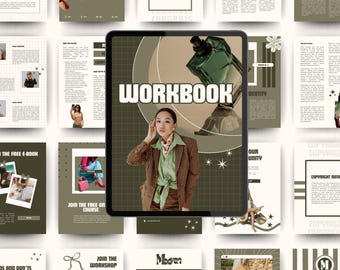 Digital Course Workbook Template Canva Coach Client Lead Magnet Ebook Online Course Design For Creators and Small Business