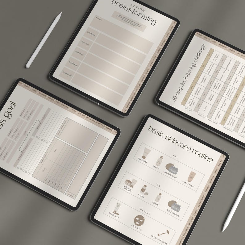 Personal Development Planner Digital Format Life Management System Productivity Enhancement Tool Goal Setting Framework Habit Tracking Templates Mental Wellness Resources Financial Planning Worksheets Daily Schedule Organizer Weekly Task
