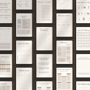 Complete Planning System Digital Life Organizer Productivity Enhancement Tool Daily Schedule Templates Weekly Overview Layouts Monthly Calendar Pages Goal Setting Worksheets Habit Formation Trackers Mental Health Resources Financial