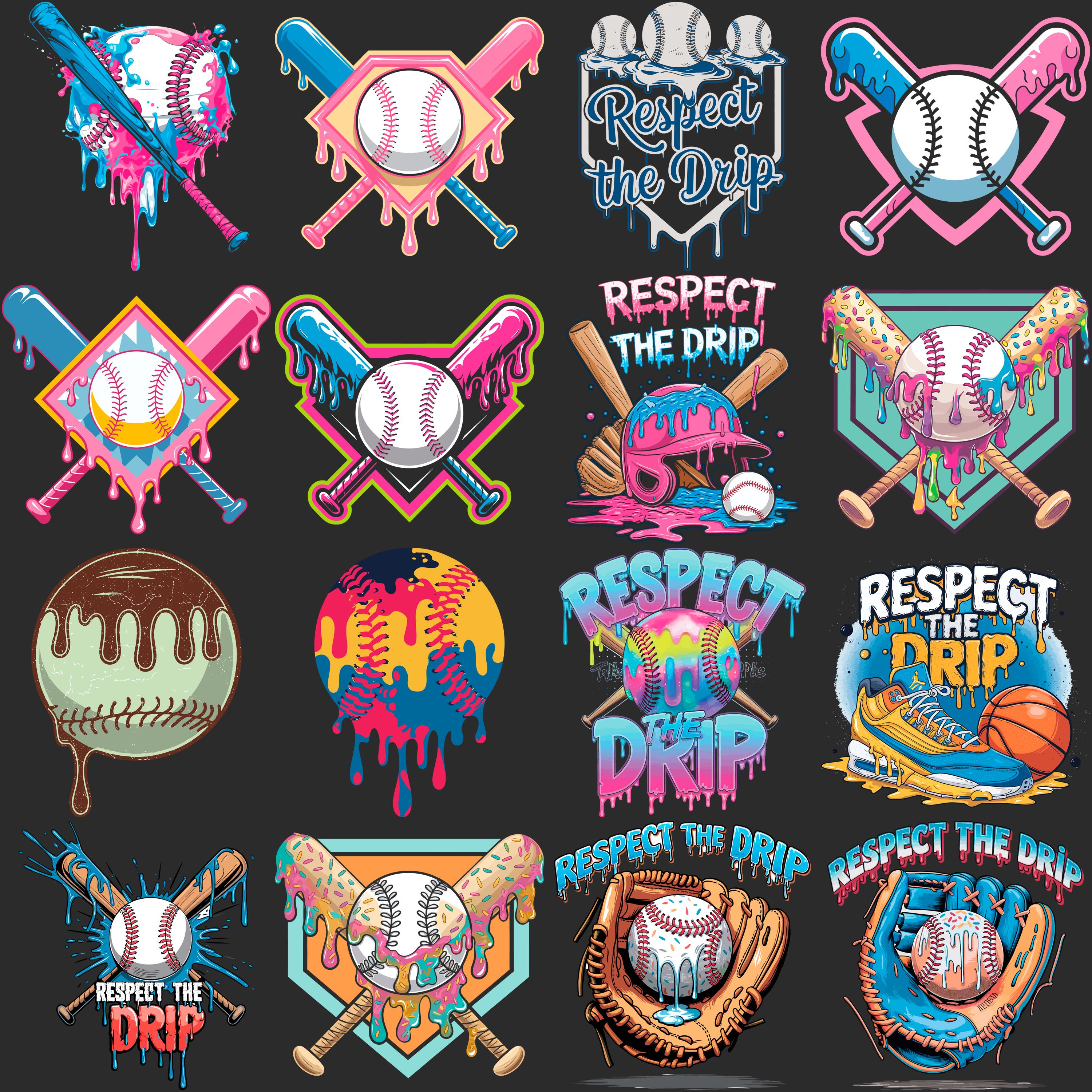 BASEBALL Drip SVG Bundle, Baseball SVG, Baseball Shirt ,baseball Mom ...