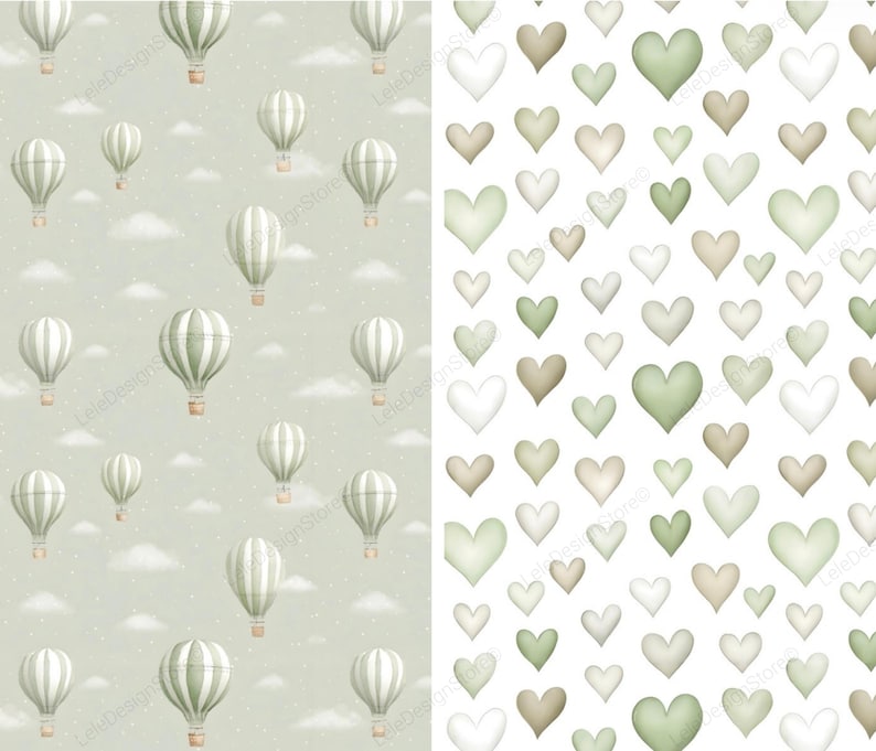 Pattern Baby Green Sage Green Nursery Pattern, Wallpaper for Kids Room, Gender Neutral ...