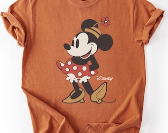 Koszulka Comfort Colors®Disney Classic Minnie Mouse Pose, Koszulka Minnie, Koszulki Disney Holiday Vacation, Koszulka Disney Retro, Disney Minnie