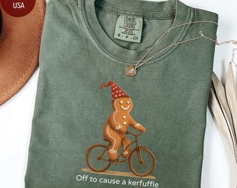 Komfort Colors® Aus, um ein Kerfuffle Shirt zu verursachen Lustiges Lebkuchen-Roller-T-Shirt Dummes Tier-psychische Gesundheit-T-Stück Erwachsener Stimmung sarkastisches T-Shirt