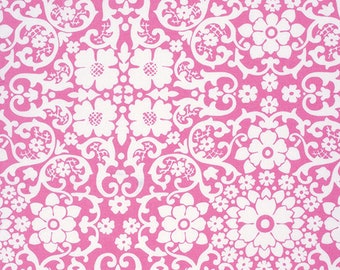 JENNIFER PAGANELLI Beauty Queen Letty PWJP087 pink Fabric, Sold by the Whole Yard, Pink Damask, Fabric Bargain, Fabric Sale