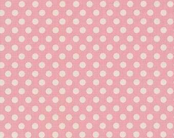 Tilda Medium Dots PINK 130003 by Tone Finnanger, TILDA fabric Clearance Fabric, sold by the whole yard