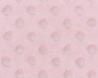 Baby Pink Dimple Dot Cuddle Solid by Shannon Fabrics - 58/60" wide - ,  Clearance DeStash Fabric, Fabric Bargain, Fabric Sale