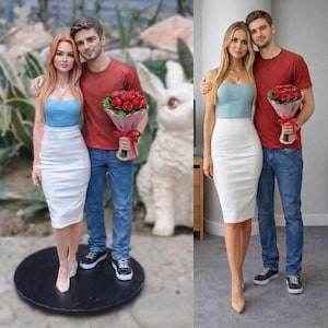 Verwandeln Sie Ihr Bild in eine benutzerdefinierte handgefertigte Statue, personalisiertes 3d gedrucktes Statuengeschenk