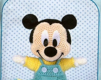 English translated- Crochet Baby Mickey Mouse, Disney Amigurumi, Japanese pattern