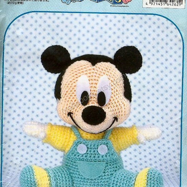 Englisch übersetzt- Gehäkelte Baby Mickey Mouse, Disney Amigurumi, japanische Anleitung