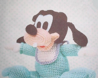English translated-  Crochet Baby Goofy, Disney Amigurumi, Japanese pattern diagram, PDF