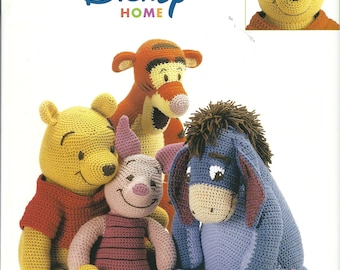 Crochet ebook Disney home Winnie the Pooh and Friends, English pattern, high quality PDF