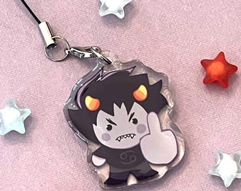 Colgante de teléfono de acrílico epoxi Karkat Vantas de Homestuck