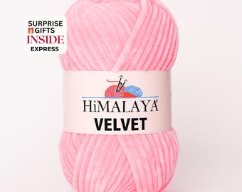 Himalaya Velvet: Super Soft Velvet Chenille Yarn for Crocheting Blankets, Amigurumi & Knitting projects