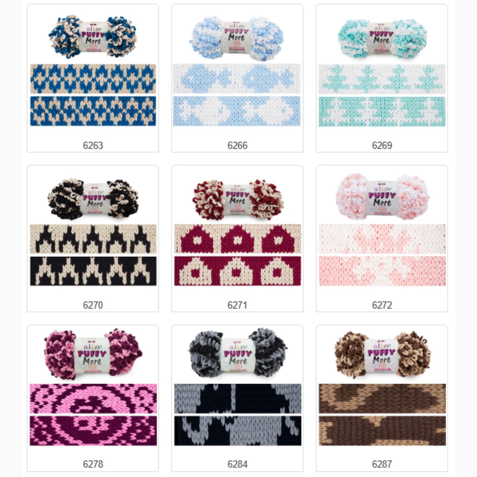 Alize Puffy More Jumbo Loop Yarn: Double-sided Chenille for Blankets ...