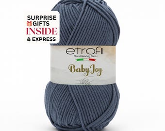 Etrofil Baby Joy Yarn: Organic Cotton Blend for Amigurumi, Baby Clothes & Soft Toys