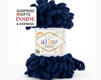 Alize Puffy Chenille Loop Yarn: Soft Bulky Yarn for Blankets, Amigurumi, Cushions, Winter Crafts