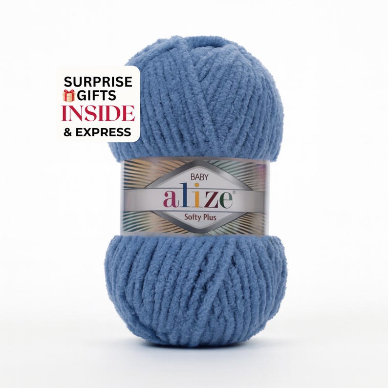 Alaze Label Alize Softy Plus Yarn: Bulky Fluffy Yarn for Amigurumi, Baby Blankets ...