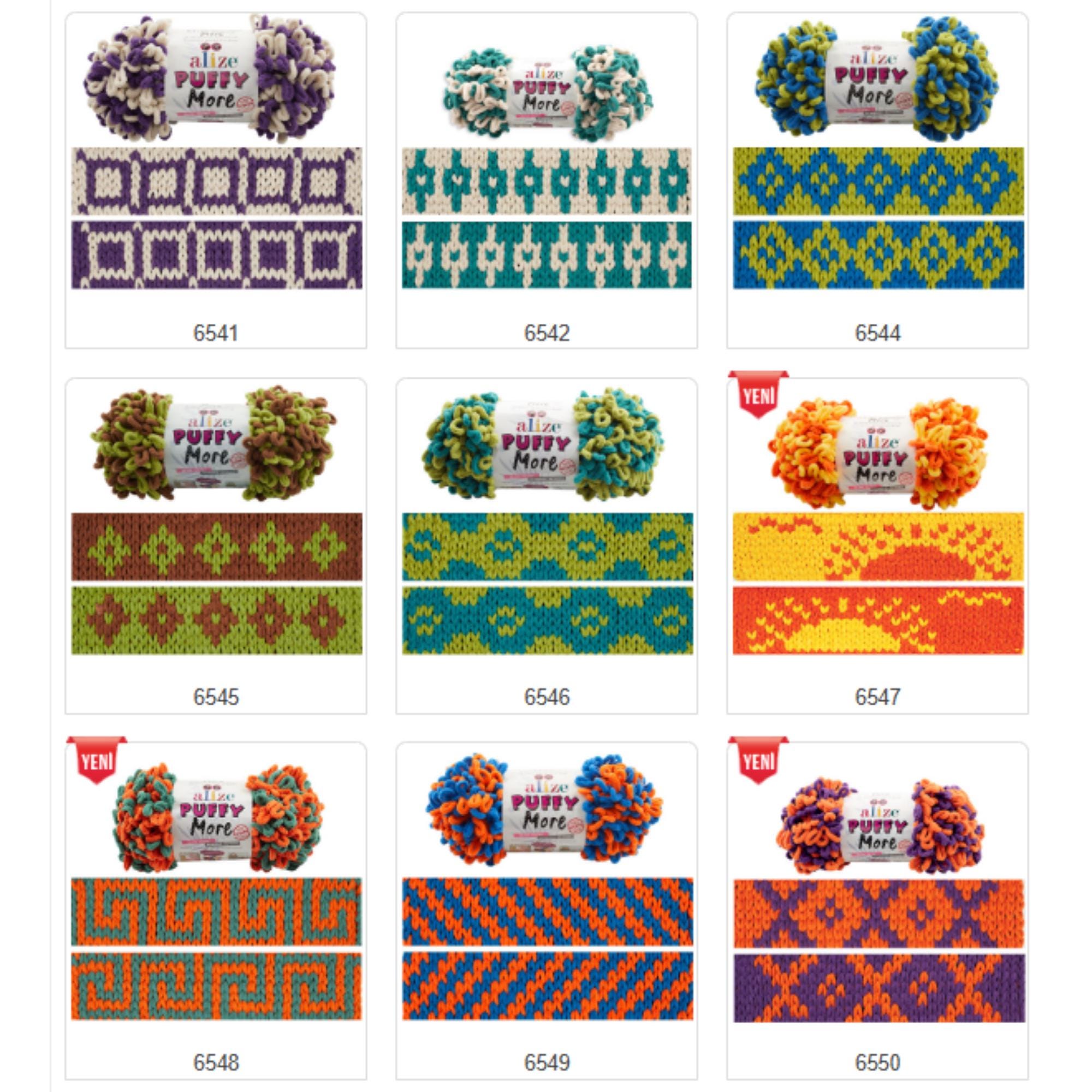 Alize Puffy More Jumbo Loop Yarn: Double-sided Chenille for Blankets ...