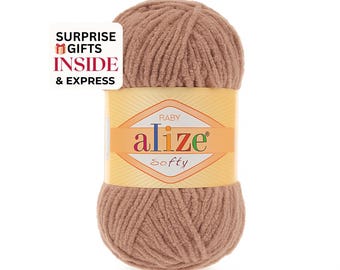 Alize Softy Baby: Fluffy Light worsted Knitting Yarn for Amigurumi Toys, Baby Clothes & Accessories