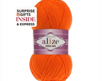 Alize Cotton Gold Yarn: Soft Cotton Acrylic Blend for Amigurumi, Baby Clothes & Summer Wear