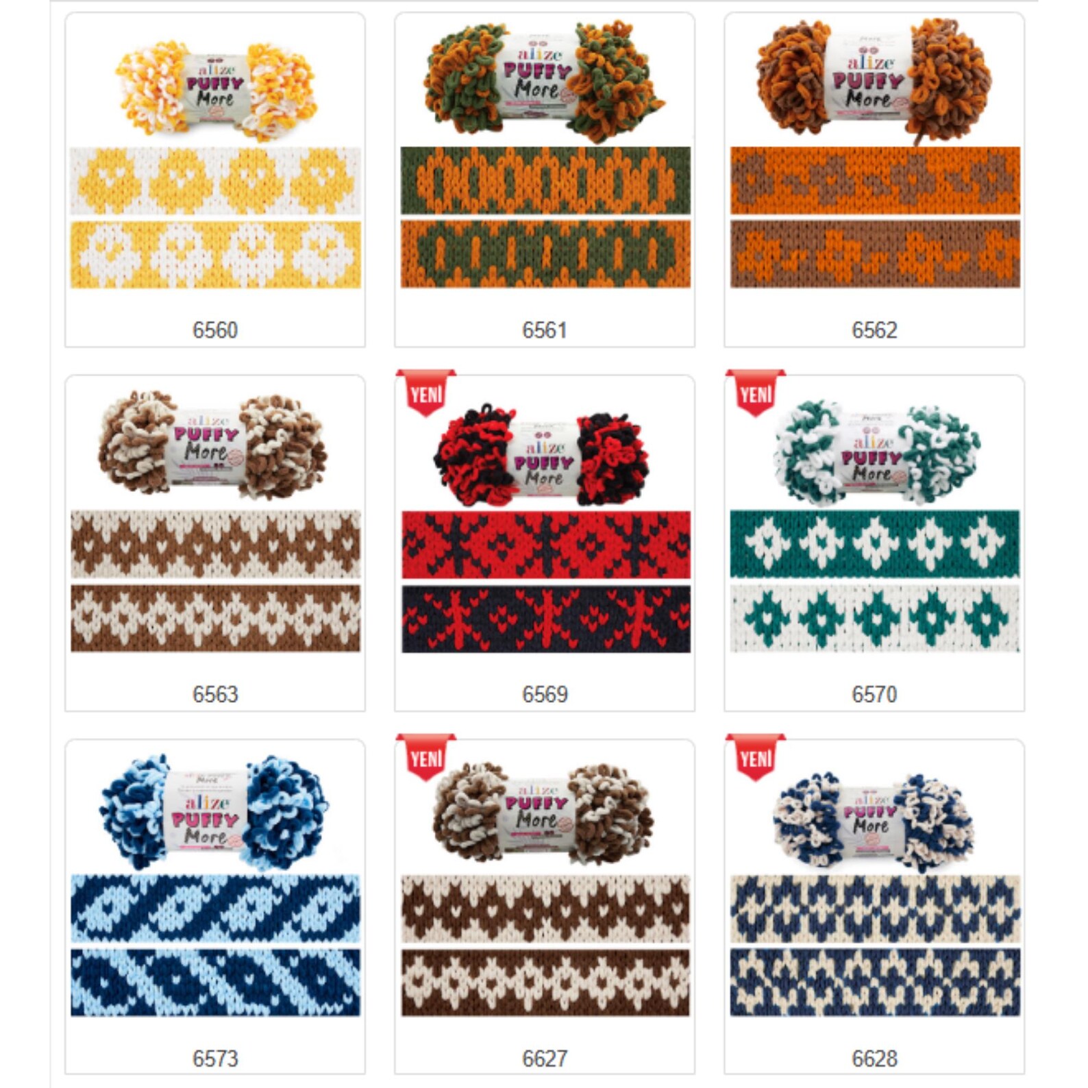 Alize Puffy More Jumbo Loop Yarn: Double-sided Chenille for Blankets ...