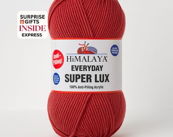 Himalaya Everyday Super Lux: Soft Anti-Pilling Acrylic Yarn for all Knitting & Crochet Projects