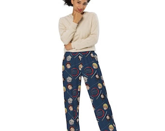 Demon Slayer Anime-inspirerade pyjamasbyxor, samuraimönster loungebyxor