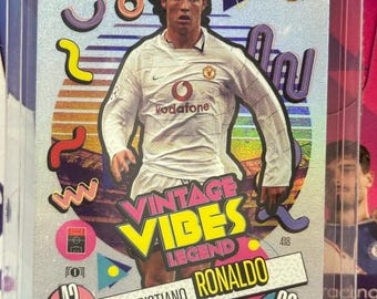 Cristiano Ronaldo Vintage Soccer Card: Topps Match Attax 2024/2025Soccer Memorabilia.