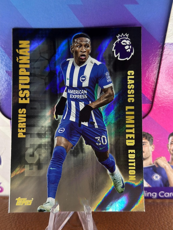 limited edition sports cards Pervis Estupiñán Classic Card - Topps Premier League 2025/26soccer Memorabilia Topps Official | Collectible Trading