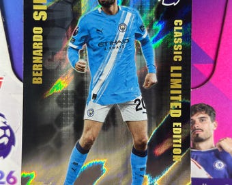 Bernardo Silva Classic Limited Edition Card - Topps Premier League