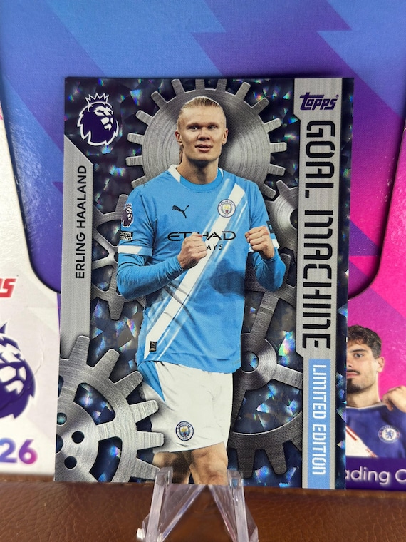 Erling Haaland Goal Machines Topps Premier League Limited Edition Soccer  Card