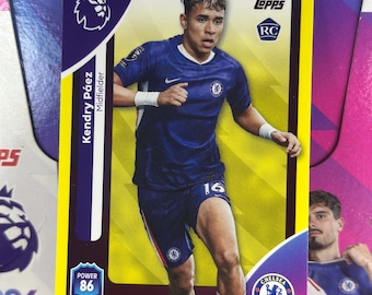 Kendry Páez Rookie Parallel Soccer Card - Topps Premier League