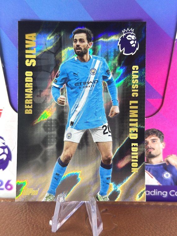 Bernardo Silva Classic Limited Edition Card - Topps Premier League