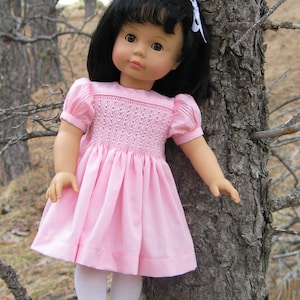 Helen Smocked Beaded Doll Dress Pattern for 18 Inch American Girl Dolls (Downloadable)