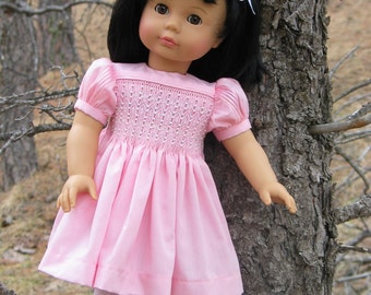 Helen Smocked Beaded Doll Dress Pattern for 18 Inch American Girl Dolls (Downloadable)
