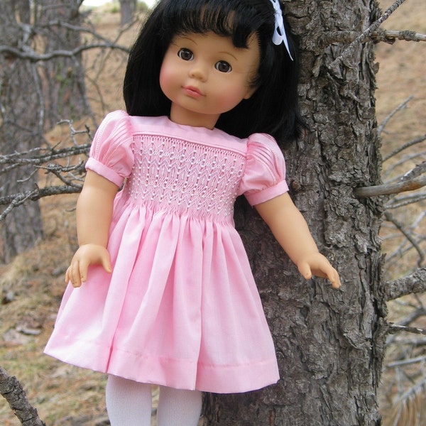 Downloadable Helen Smocked Doll Dress Pattern for 18 Inch American Girl Dolls - IF-Helen-D-Etsy