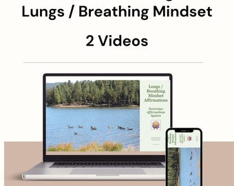 Lungs Breathing Mindset Affirmation Videos, Stress Anxiety Relaxation (Essential Package)