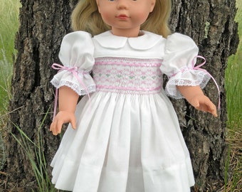 Downloadable Kaela Doll Dress Pattern featuring smocking - fits 18 Inch American Girl Dolls - IF-Kaela-D-Etsy