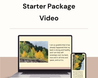 Back Tension Relief Video: Guided Affirmations for Stress Release & Relaxation (Starter Package)