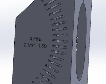 Multi Degree X-Pipe Cutting Block 2.5"/63.5mm CLR 1.5D