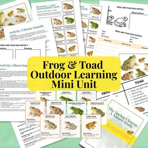 Frog and Toad Outdoor Learning Unit: Spring Nature Study for Kids (Digital Download)