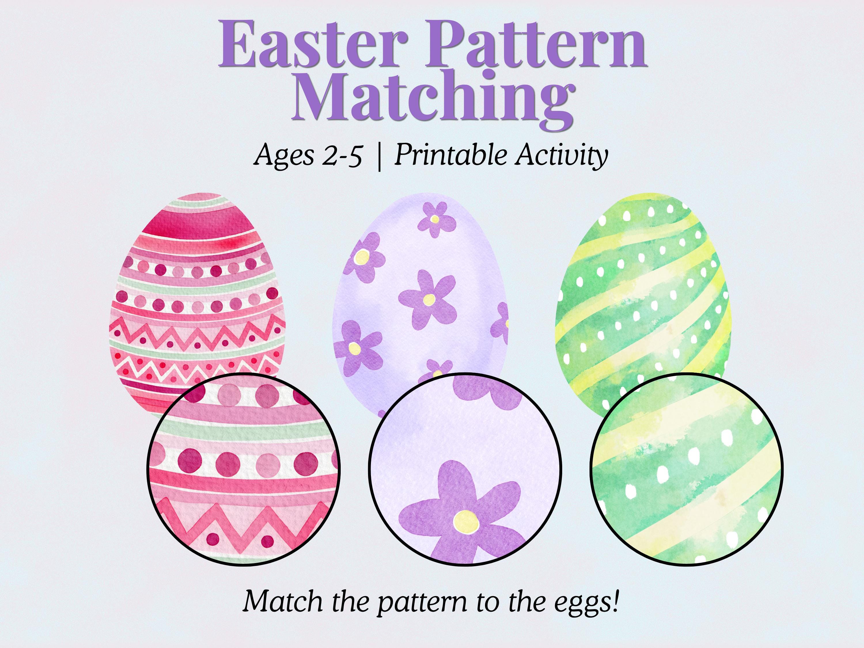Easter Matching Game Printable for Kids | Montessori Toddler Activity ...