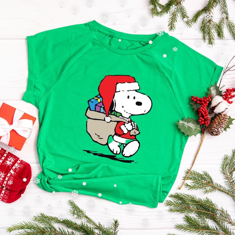 Paquete navideño de Snoopy / Clipart de dibujos animados navideños ...